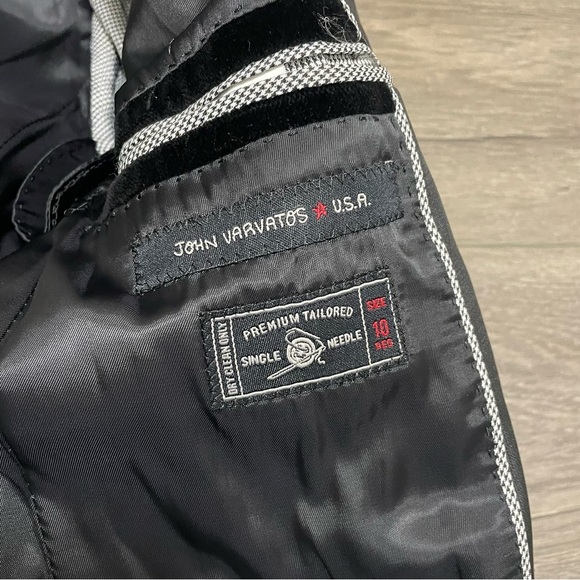 John Varvatos Boys Blazer Black Velvet Sport Coat Jacket Sz 10 - Picture 8 of 10